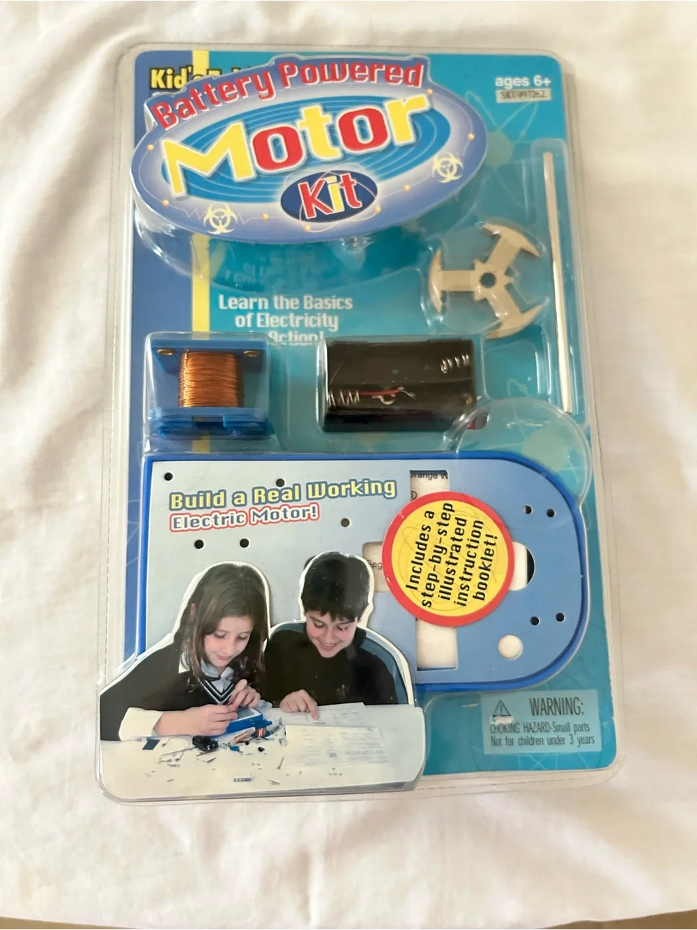 VTG Kids Tek Science Battery Powered Motor Kit/6+/New